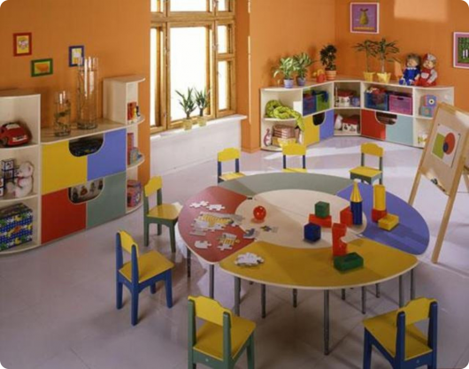 детская комната в частном детском саду